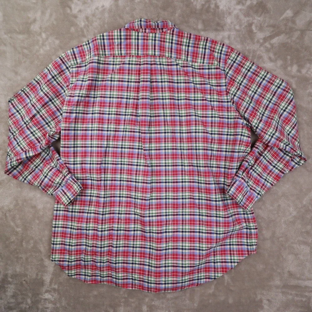 Ralph lauren Classic Fit Multicolor Plaid Long Sleeve Button Up Shirt Men's 3XLT
